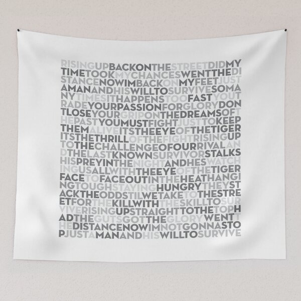 Item preview, Eye of the Tiger - Survivor (lyrics) v.1 designed and sold by x1brett.