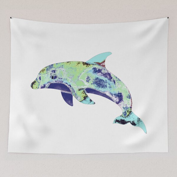 Item preview, TIE DYE DOLPHIN designed and sold by wildwhimsical.