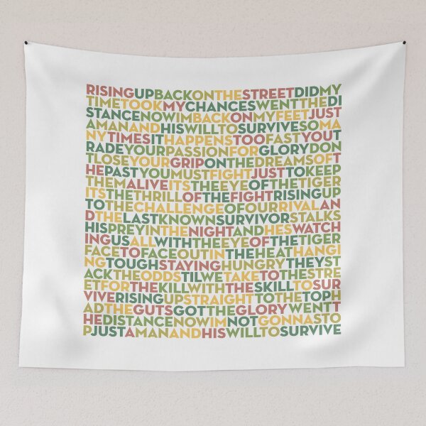 Item preview, Eye of the Tiger - Survivor (lyrics) v.2 designed and sold by x1brett.