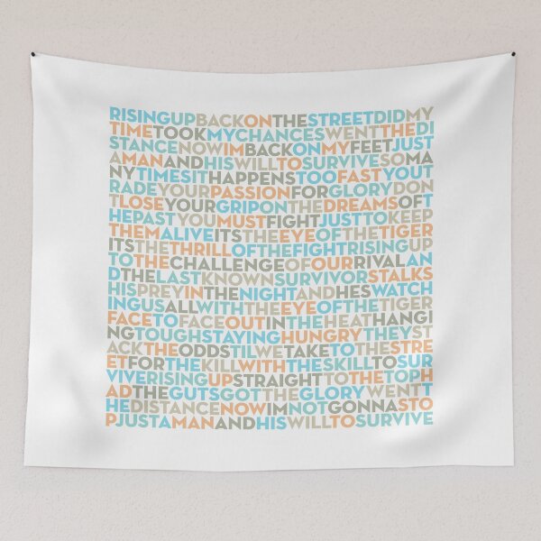 Item preview, Eye of the Tiger - Survivor (lyrics) v.3 designed and sold by x1brett.
