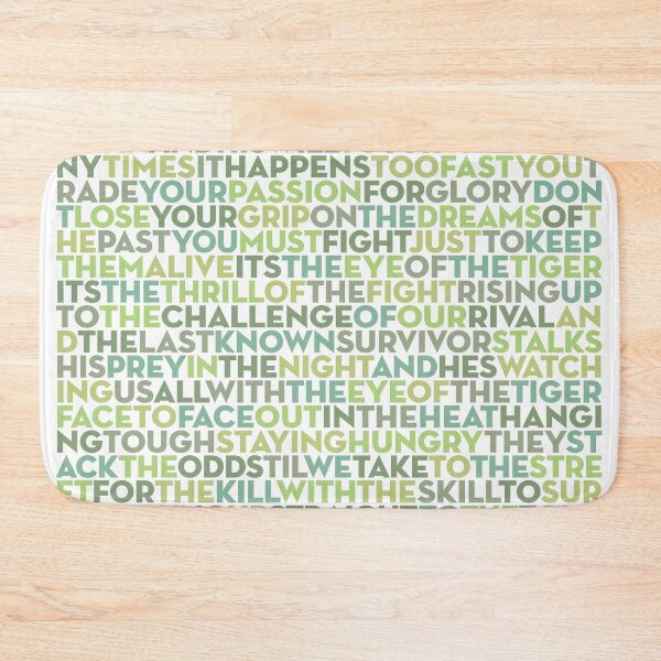 Item preview, Eye of the Tiger - Survivor (lyrics) v.4 designed and sold by x1brett.