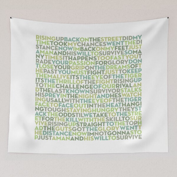 Item preview, Eye of the Tiger - Survivor (lyrics) v.4 designed and sold by x1brett.