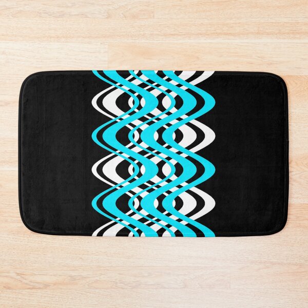 Item preview, WAVES PATTERN. MID CENTURY MODERN. BLUE/WHITE VERTICAL designed and sold by 5hertz.