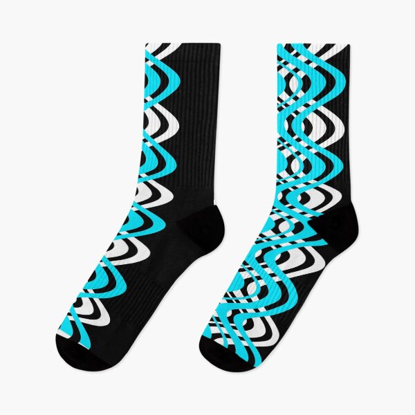 Item preview, WAVES PATTERN. MID CENTURY MODERN. BLUE/WHITE VERTICAL designed and sold by 5hertz.