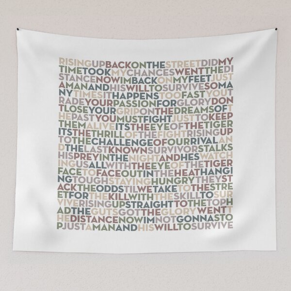 Item preview, Eye of the Tiger - Survivor (lyrics) v.5 designed and sold by x1brett.