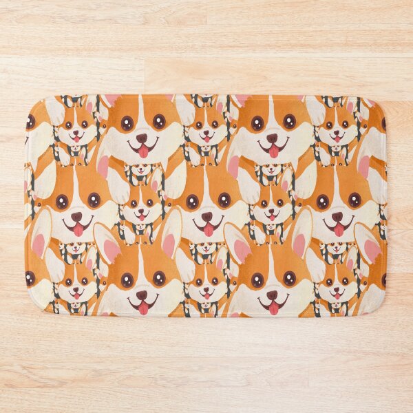 Item preview, Corgi Pattern. Cute Smiling Corgi Design designed and sold by docferds.