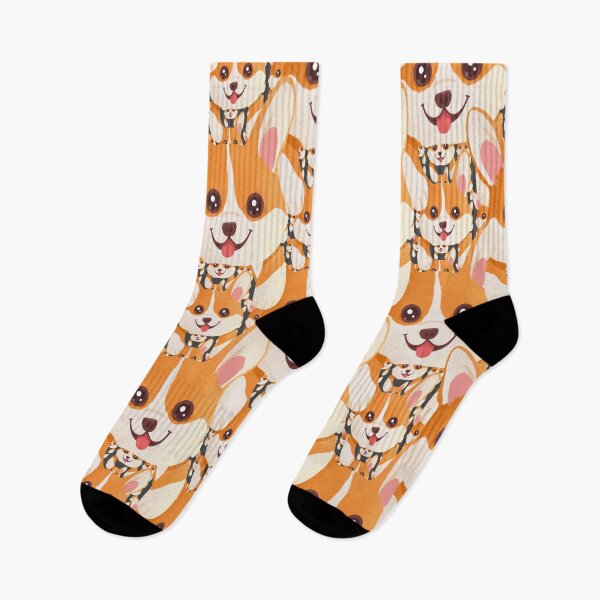 Item preview, Corgi Pattern. Cute Smiling Corgi Design designed and sold by docferds.