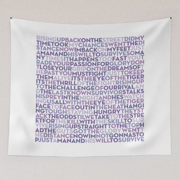 Item preview, Eye of the Tiger - Survivor (lyrics) v.6 designed and sold by x1brett.
