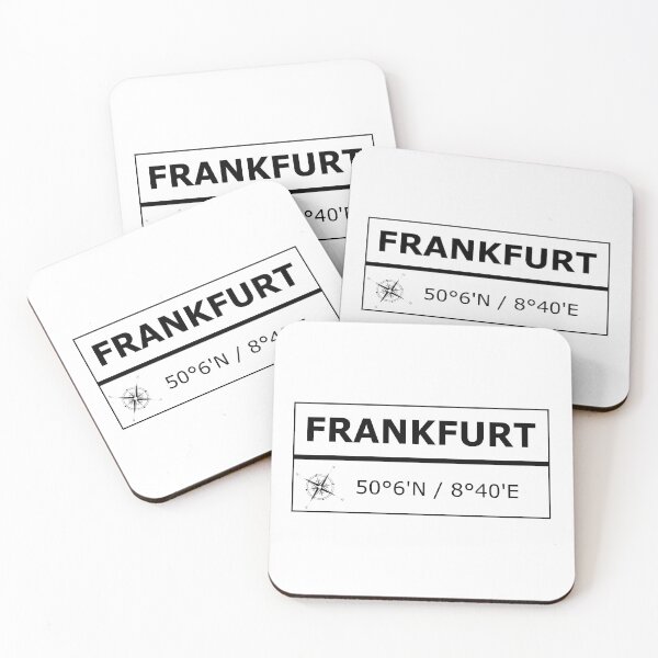 Item preview, Frankfurt Location Coordinates designed and sold by Lees Tees.