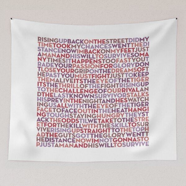 Item preview, Eye of the Tiger - Survivor (lyrics) v.8 designed and sold by x1brett.
