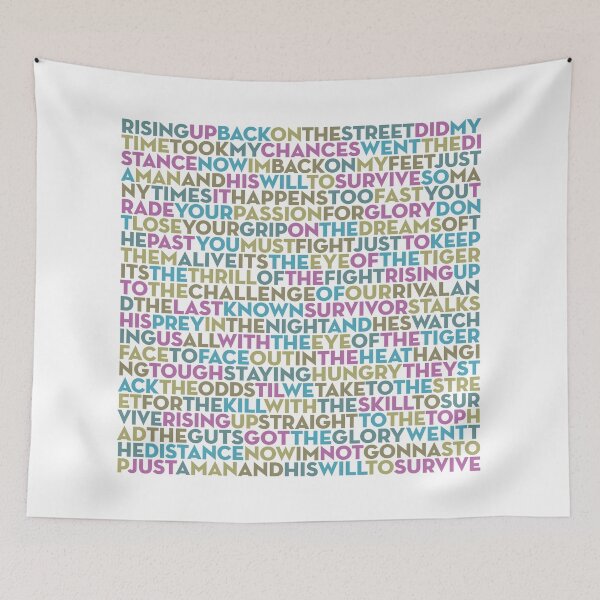 Item preview, Eye of the Tiger - Survivor (lyrics) v.9 designed and sold by x1brett.