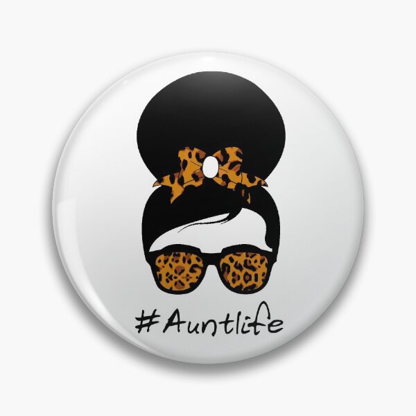 Item preview, Aunt Life Leopard Print Messy Bun Auntie For Mother's Day designed and sold by issambak.
