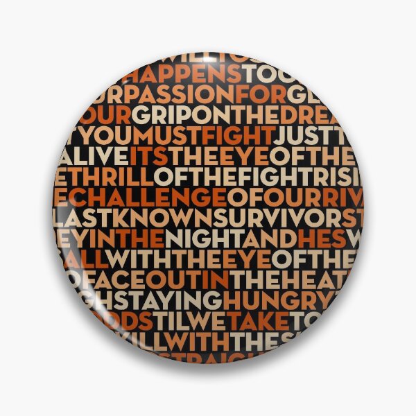 Item preview, Eye of the Tiger - Survivor (lyrics) v.10 designed and sold by x1brett.