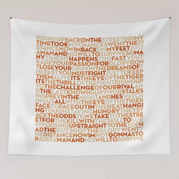 Item preview, Eye of the Tiger - Survivor (lyrics) v.10 designed and sold by x1brett.
