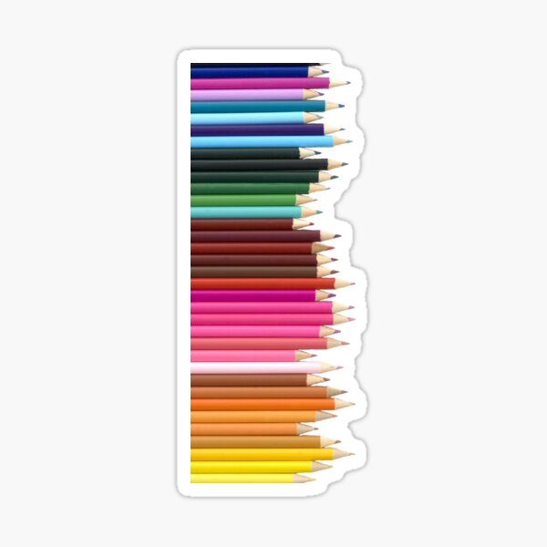 Colored Pencils Stickers Redbubble