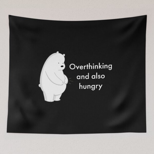 Item preview, overthinking and also hungry designed and sold by CrazyFace5.
