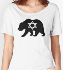 Camiseta ancha para mujer Oso Judio