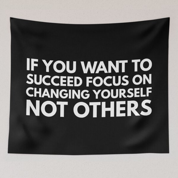 Item preview, If You Want To Succeed Focus On Changing Yourself Not Others - Motivational Words designed and sold by texteestore.
