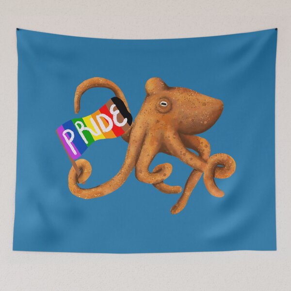 Item preview, LGBTQ+ Pride Octopus designed and sold by Squiddllr.