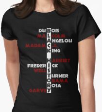 SCHWARZE GESCHICHTE Tailliertes T-Shirt für Frauen