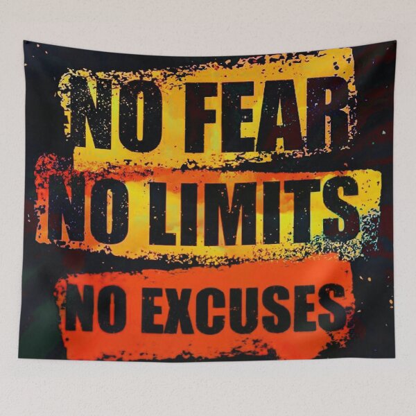 Item preview, NO FEAR NO LIMITS NO EXCUSES designed and sold by Costin-.