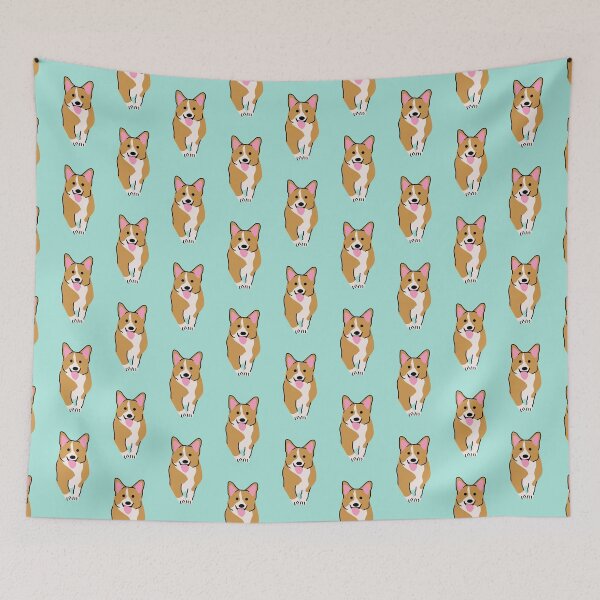 Item preview, Corgi (teal) designed and sold by Sarahgranchelli.