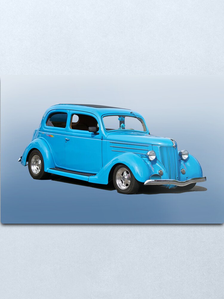 1936 Ford Tudor Sedan Studio Metal Print By Davekoontz Redbubble