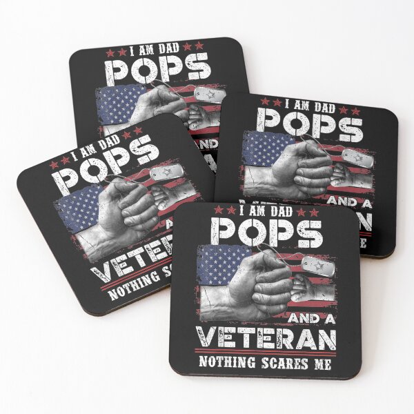 Item preview, I'm A Dad Pops Veteran Nothing Scares Me Fathers Day  designed and sold by beatabea.