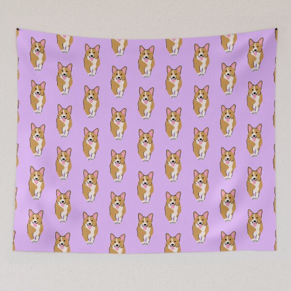 Item preview, Corgi (purple) designed and sold by Sarahgranchelli.