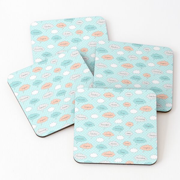 Item preview, Happy Thoughts and Polka Dots on Mint designed and sold by Pinkdeer Designs.