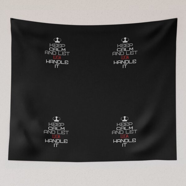 Item preview, Keep Calm And Let Lucia Handle It designed and sold by IcyTees.