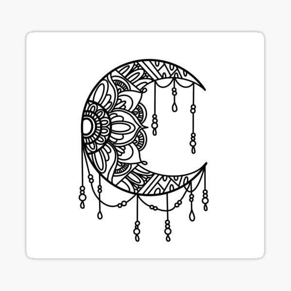 Crescent moon mandala Tattoo by Dani Nihil  Fine line style  Inkablycouk