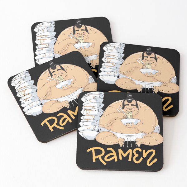 Item preview, Sumo wrestle eating ramen designed and sold by TAMBUGH.