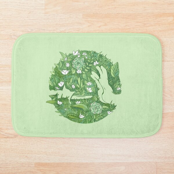 Earth Day Logo Bath Mat