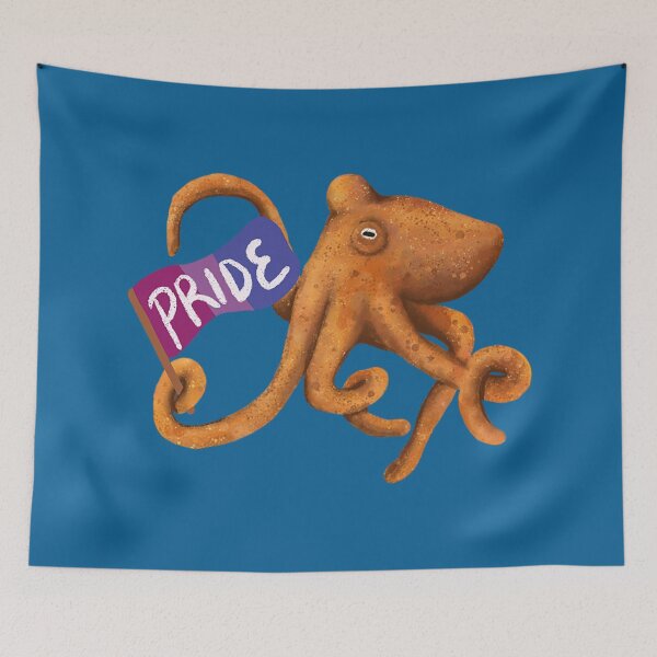 Item preview, Bisexual Pride Octopus designed and sold by Squiddllr.