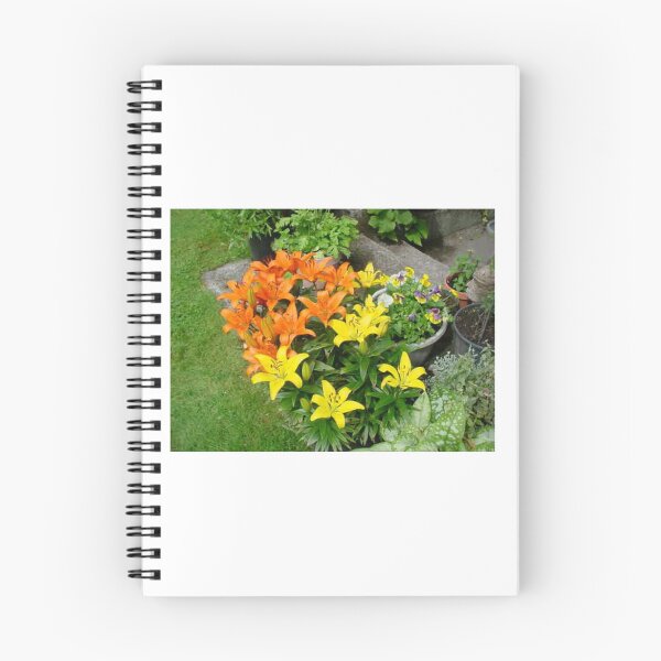Item preview, POTTED YELLOW AND ORANGE LILIES designed and sold by JAYMILO.