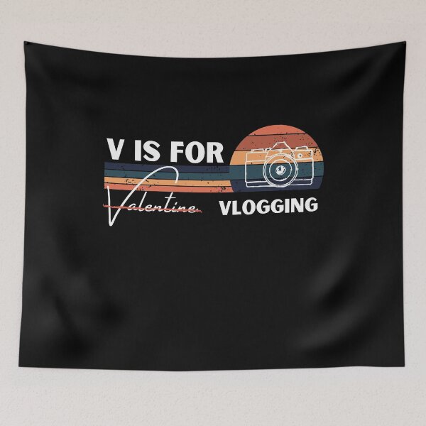 Item preview, Funny Valentine's Gift for Vloggers - V is for Vlogging designed and sold by Passion Isles.