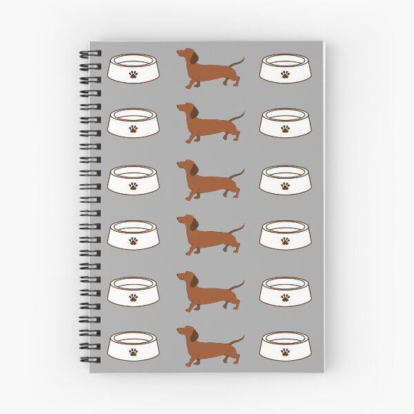 Item preview, Perro Dachshund marrón con patrón de cuenco designed and sold by Maful.