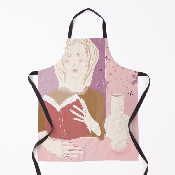 Item preview, Reader girl with vase of flowers designed and sold by Emi Yañez.