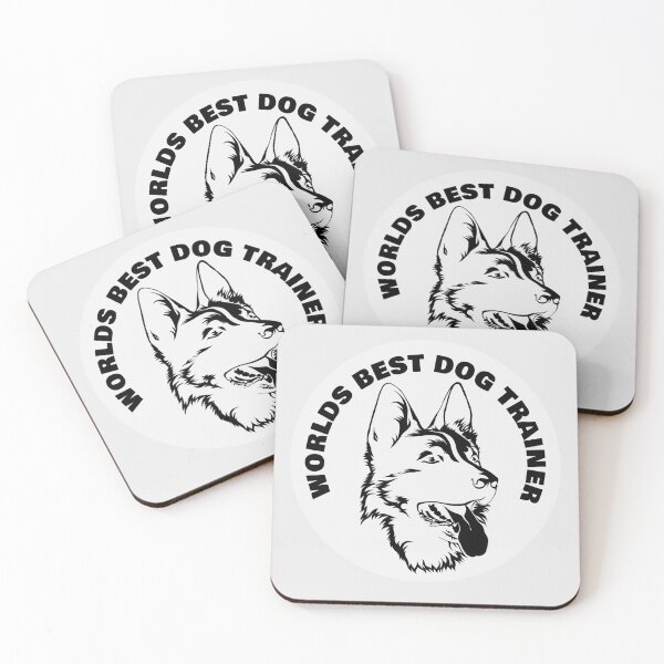 Item preview, Worlds Best Dog Trainer - German Shepherd - Round Sticker White designed and sold by NoMatterLab.