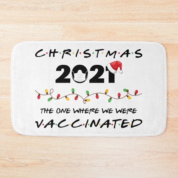 Item preview, Christmas 2021 The One Where We were Vaccinated designed and sold by OrnamentallyYou.