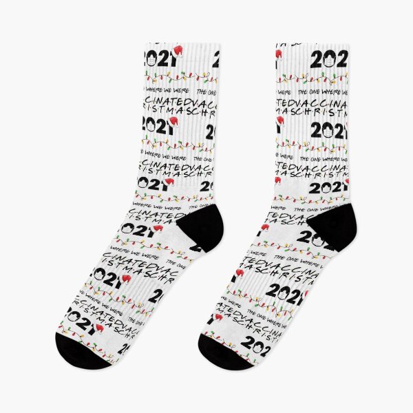 Item preview, Christmas 2021 The One Where We were Vaccinated designed and sold by OrnamentallyYou.