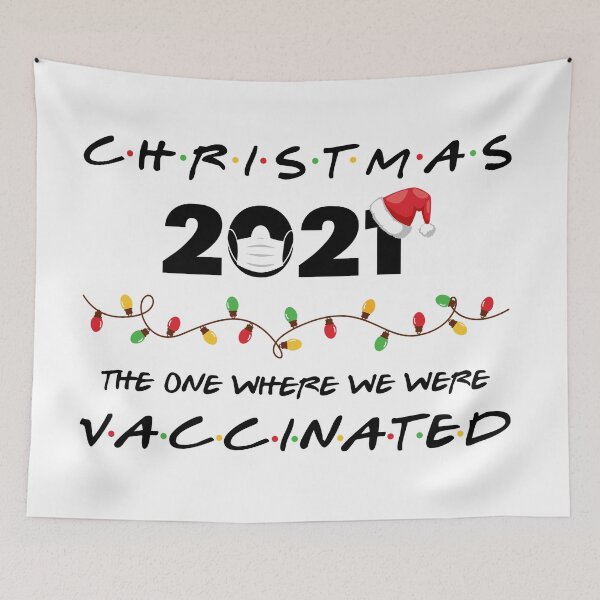 Item preview, Christmas 2021 The One Where We were Vaccinated designed and sold by OrnamentallyYou.