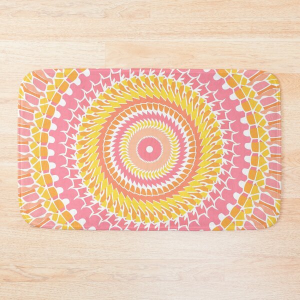 Item preview, Sunny Pink Retro Mandala designed and sold by Kelly Dietrich Mandalas & Colorful Patterns.