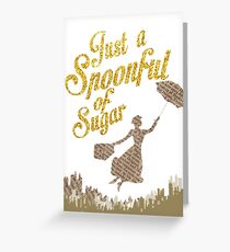 Spoonful of sugar Greeting Card
