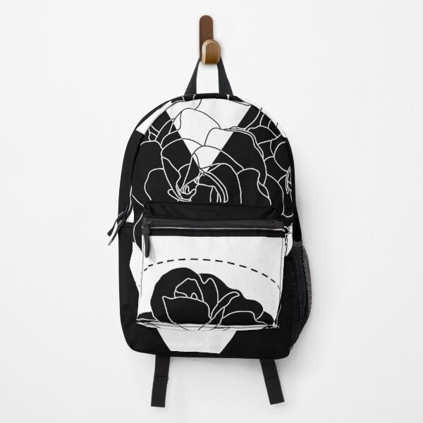 Item preview, Line Roses in Triangles alt | Black and White Flowers designed and sold by Edgy--Girl.