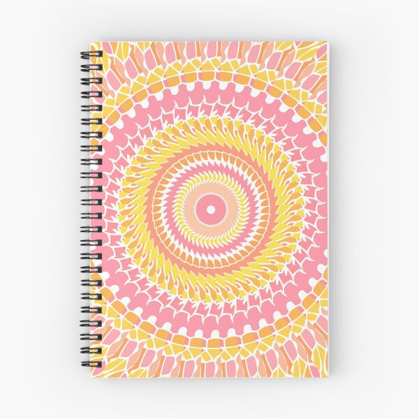 Item preview, Sunny Pink Retro Mandala designed and sold by Kelly Dietrich Mandala & Fractal Art.