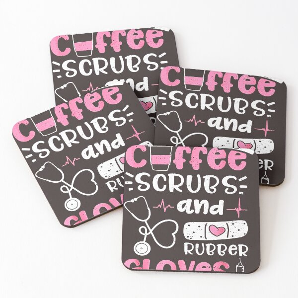 Item preview, caffee scrubs and rubber gloves designed and sold by Bichthao81.