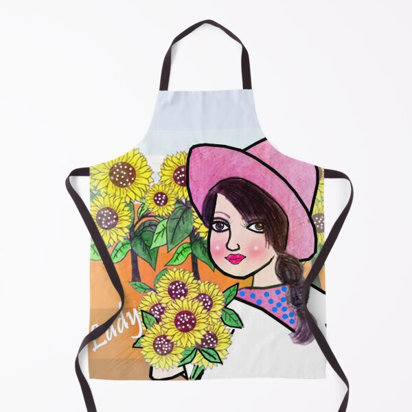 Item preview, Charming lady and flowers  designed and sold by Shirley cute art .