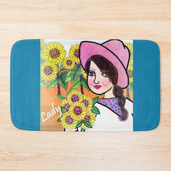 Item preview, Charming lady and flowers  designed and sold by Shirley cute art .